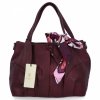 Torebka Damska typu Shopper Bag firmy Herisson Bordowa